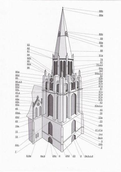 Modelik 2002-11 -  Neogotycki kościół z XIII-XIX wieku w Szczecinie-Dąbiu - 05.jpg