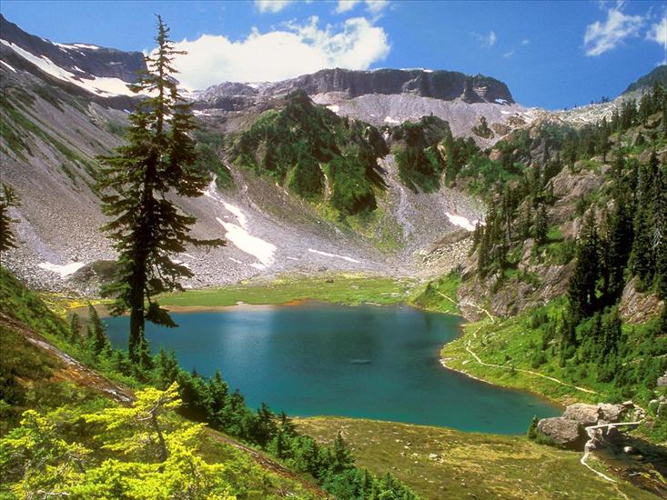 TAPETY - Alpine Jewel, Bagley Lake, Mount Baker Wilderness, Washington.jpg