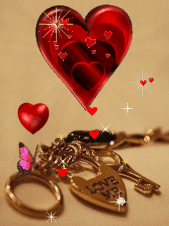 Miłosne2 - serce i kluczyk.gif