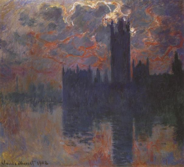 Obrazy - 236. Houses of Parliament, Sunset 1900-1901.jpg