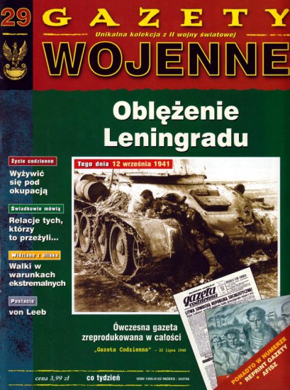 Gazety Wojenne - 029. Oblężenie Leningradu okładka.jpg