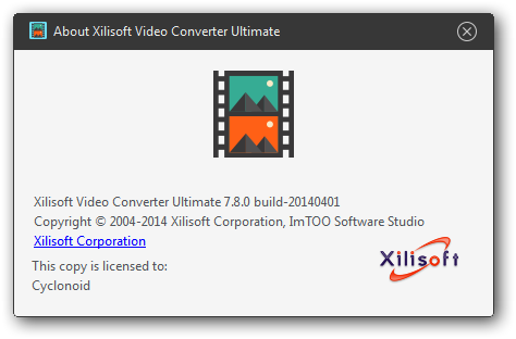 Xilisoft Video Converter Ultimate 7.8.0.20140401 Incl Keygen - Cyclonoid - Screenshot.png