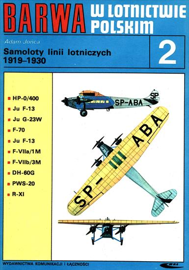 Barwa w lotnictwie - BwLP-02-Jońca A.-Samoloty linii lotniczych 1919-1930.jpg