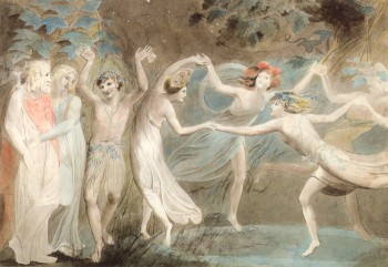 Blake - Blake - Oberon, Titania with fairies dancing.jpg