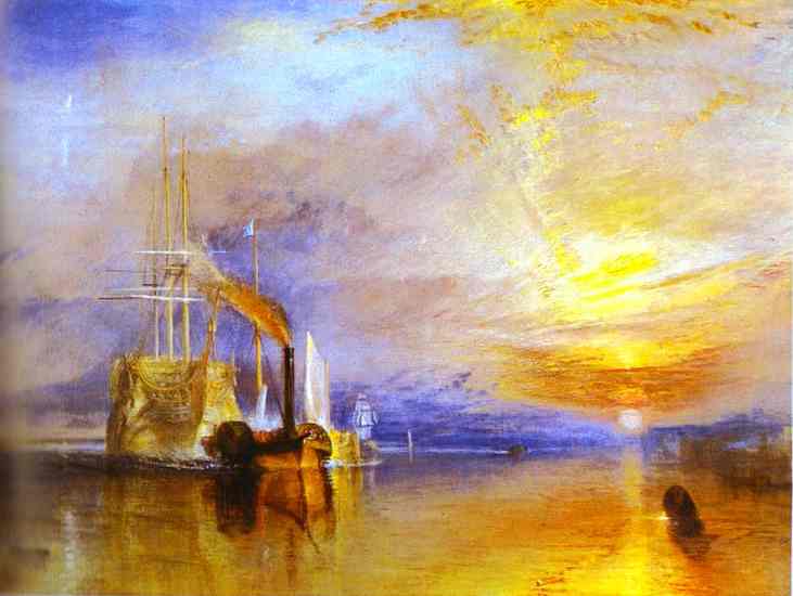 William Turner 1775-1851 - William Turner - The Fighting Temeraire Tugged to Her Last Berth to Be Broken up.JPG