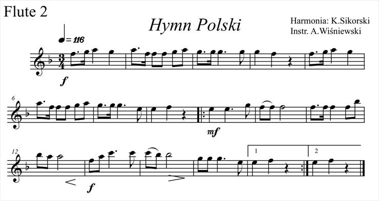 Hymn RP - ins. Wiśniewski F- dur - Finale 2005 - Hymn Polski.partytura - 002 Flute 2.jpg