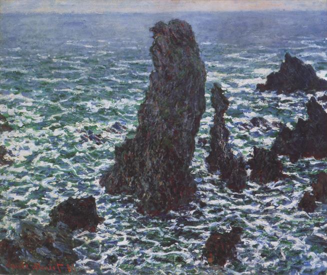 Obrazy - 136. Rocks at Belle-Ile 1886.jpg