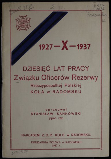 1937.10 Związek Oficerów Rezerwy RP koło Radomsko - 0001.jpg