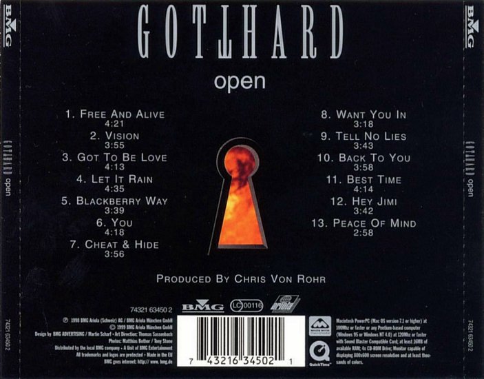 1999  Open - Album  Gotthard - Open back.jpg