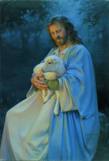 Jezus - lawrence_-_i_know_my_sheep.jpg