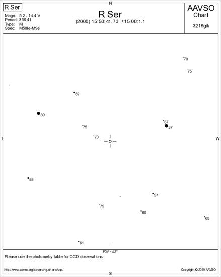 Mapki do 8 mag - pole widzenia 4,2 stopnie - Mapka okolic gwiazdy R Ser do 8 mag,4.2 stopnia.png