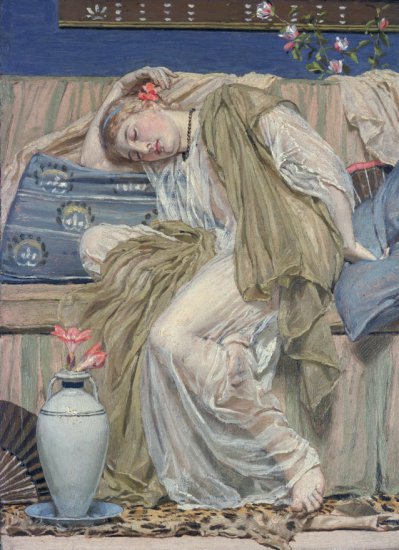 Tate Britain collection of paintings - Albert Moore - A Sleeping Girl, Tate Britain.jpeg
