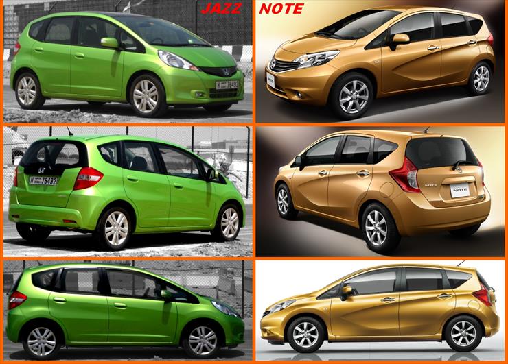 Porównania wyglądu - Honda Jazz kontra Nissan Note.jpg