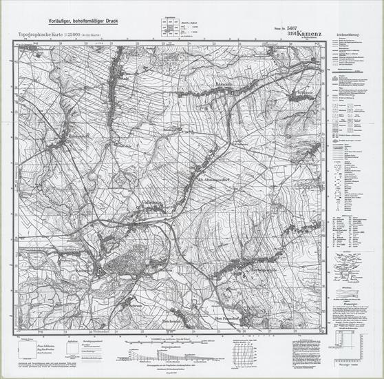 Oberschlesien - niemieckie mapy sztabowe Śląska - 5467_Kamenz_mz_1939.jpg