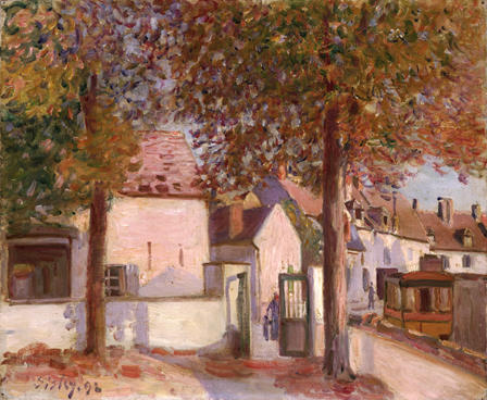 Alfred Sisley - View in Moret Rue de Fosses.jpg