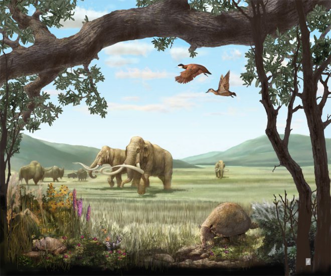 Prehistoria - Karen_Carr_North_American_Pleistocene_Landscape.jpg