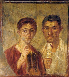 malarstwo - Portret Małżenski z Pompejów - 2 poł I w.jpg