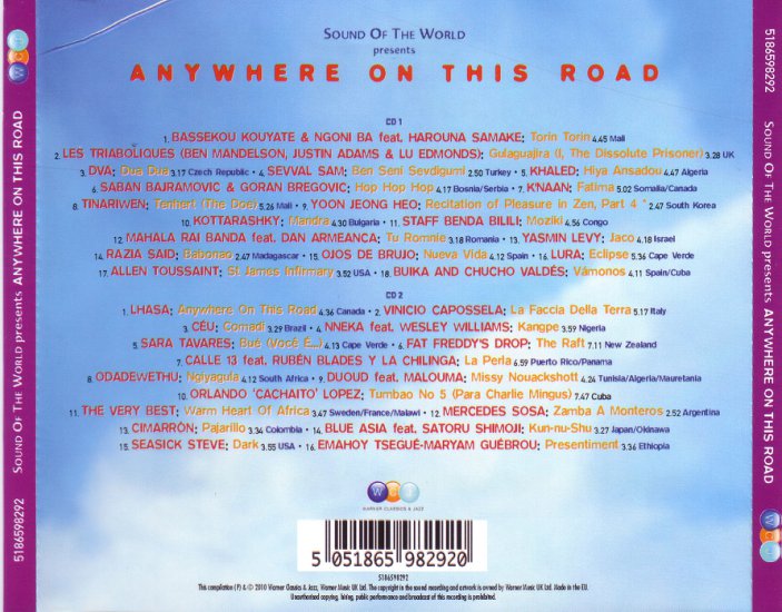 Anywhere On This Road - Various - back.jpg